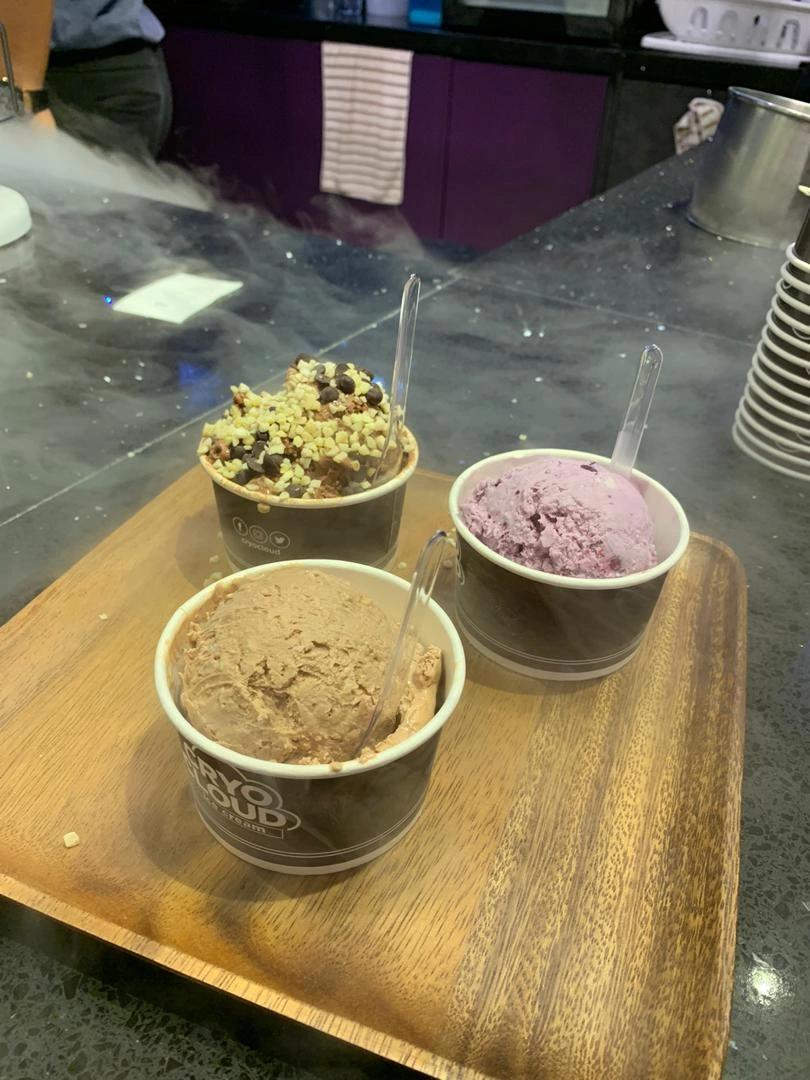 CryoCloud ice cream delivery service in action